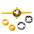 thumbnail image 5 of 6Pcs Pipe Thread Die Kit 6 Piece Thread Maker Tool Pipe Pipe Threader Plumbing Tool Kit Water Pipe Die Pipe Die Tap Set with 3 Dies 1/2” 3/4, 5 of 9