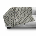 thumbnail image 2 of Abstract Soft Flannel Fleece Throw Blanket, Drawing of Continuing Funky Shapes, Cozy Plush for Indoor and Outdoor Use, 50" x 70", Slate Blue Champagne, by Ambesonne, 2 of 5