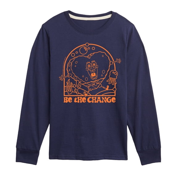 SpongeBob SquarePants - Be The Change - Toddler & Youth Long Sleeve Graphic T-Shirt