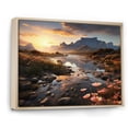 thumbnail image 2 of Designart "South African Beauty Table Mountain III" Landscapes Floater Framed Canvas Print, 2 of 7
