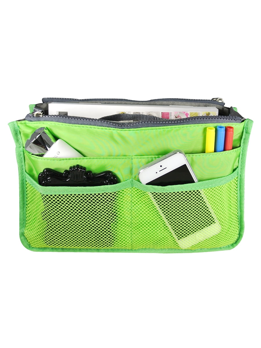 Women Multi-Pocket Travel Handbag Organizer Insert with Zipper Handles Purse  Liner TIKA - Walmart.com