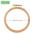 thumbnail image 2 of Aros para bordar Craft Hoop ZOCONE de madera de haya, 4 pulgadas, 6 unidades, 2 of 7
