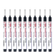 Binwennn 10PCS Long Head Deep Hole Marker Pens 20mm Deep Reach Markers Long Nose Marker Construction Markers Marking Tool Markers Carpenter Ink Marker Pens Metal Marking Pen 8ml Tips 20% Pens Custom
