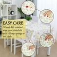 thumbnail image 7 of PiccoCasa Vinyl Tablecloth Rectangle 54" x 71" Rose Pattern Waterproof, 7 of 7