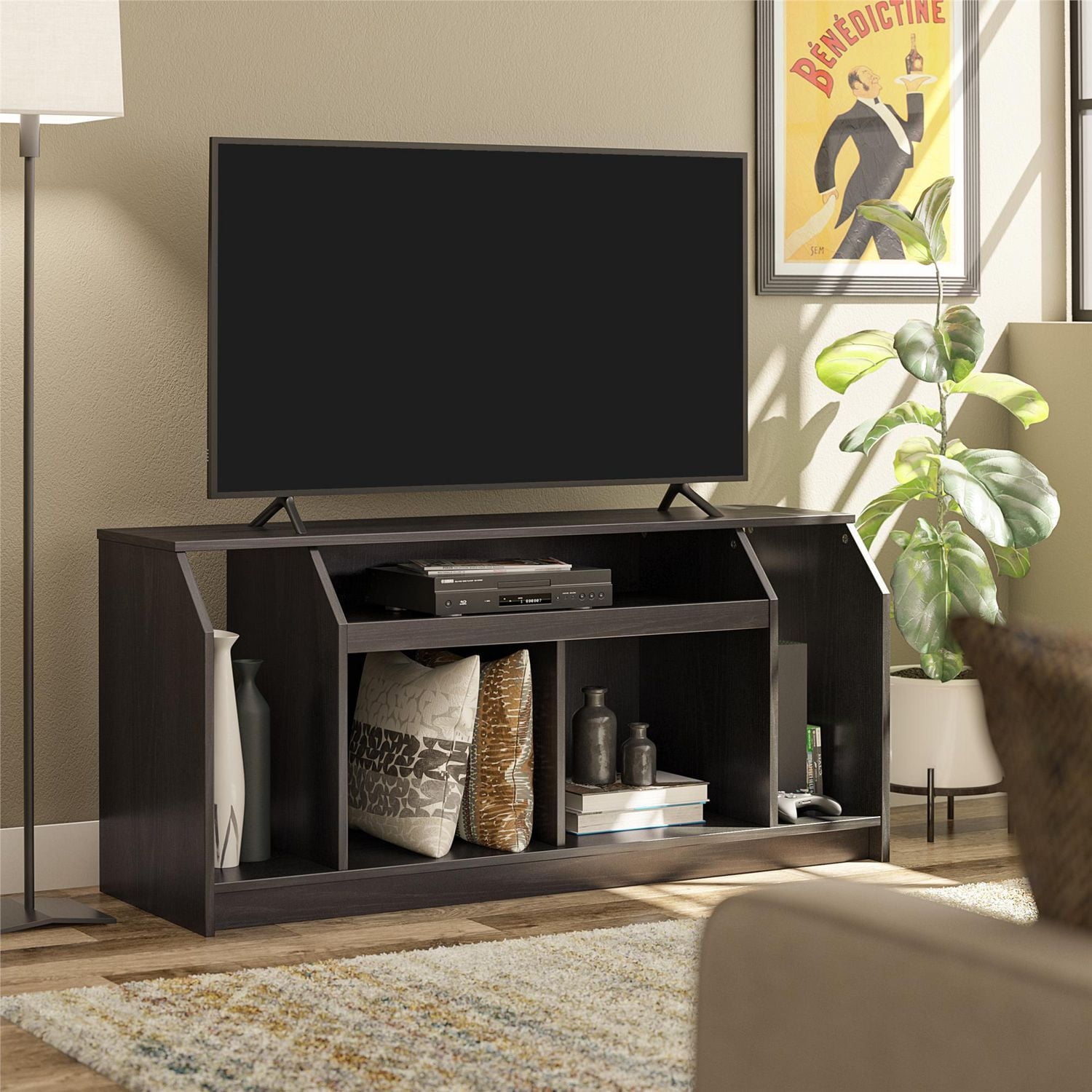The Loft TV Stand for TVs up to 59” , White