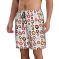 thumbnail image 2 of Kdxio Colorful Donuts Pattern Mens Casual Shorts - Drawstring Summer Beach Sports Shorts for Men, 2 of 5