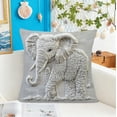thumbnail image 2 of Specollect 2 Pcs Animals Series Plush Pillow Covers, Soft Short Pile Fabric with Elephant Panda Koala Alpaca Prints, Modern Cute Home Decor for Living Room Bedside Sofa, 2 of 8