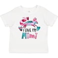 thumbnail image 3 of Inktastic I Love My Mimi Pink and Blue Fox with Hearts Boys or Girls Baby T-Shirt, 3 of 5