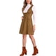 thumbnail image 4 of Vestido de tirantes tipo pinafore INSPIRE CHIC para mujer, con bolsillos, casual, vintage, de ante sintético, 4 of 6