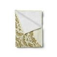 thumbnail image 2 of Star Mandala Soft Flannel Fleece Blanket, Classical Flower Motif Eastern Oriental Culture Composition in Earthy Colors, Cozy Plush for Indoor and Outdoor Use, 50" x 70", Beige Cream, by Ambesonne, 2 of 5