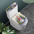 thumbnail image 2 of HELLHERO Lid Cover Set for Toilet & Toilet Lid Cover with Universal Polyester for Machine Washable, Washable, 2 of 5