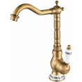 thumbnail image 1 of Vintage Brass Basin Faucet Sink Mixer for Kitchen Bathroom with Ceramic Handle, 1 of 5