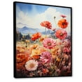 thumbnail image 2 of Designart "pasture Marigold pastures I" Floral & Botanical Floater Framed Canvas Print, 2 of 7