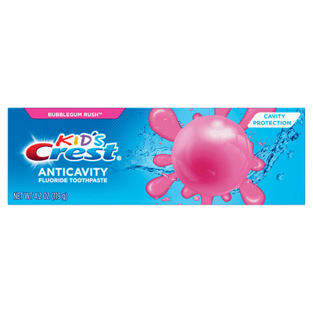 Crest Kid's Fluoride Bubblegum Rush Toothpaste