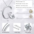 thumbnail image 5 of Eusense Initial Necklace Letter G Pendant Silver 925 Alphabet Jewellery for Women Girls, 5 of 6