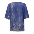 thumbnail image 5 of BODOAO Kimono Cardigans for Women,Casual Open Front 3/4 Sleeve Cardigan,Plus Size Lightweight Shawls Ruana Wraps Court Lock Spring and Solid Color Circle Short Sleeved Cardigan Casual Loose Top Blue L, 5 of 6
