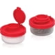 thumbnail image 1 of Salt and Pepper Shakers Moisture Proof Set of 2 Small Mini Salt Shaker to go Camping Picnic Outdoors Kitchen Lunch Boxes Travel Spice Set Clear, 1 of 4