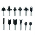 thumbnail image 3 of Graflsoa 12-Piece Hardened Steel Router Bit Set with 1/4" Shank for Woodworking, Includes Wooden Storage Box & Wrench, Ideal for MDF, Plywood, Cabinets, and More, 3 of 6