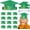 Green Gold, variant on 36 Sets Paper Graduation Hats Class of 2026 Adjustable Graduation Cap Headbands with Elastic String for Students Kindergarten Preschool Graduate Gift Grad Party Decoration Favor Supplies(Green Gold)