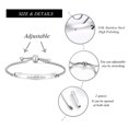 thumbnail image 2 of Cremation Bracelet for Ashes Stainless Steel Urn Bangles for Ashes Memorial Keepsake Cremation Memorial Urn Bracelet - Adjustable,Free Fill Kit, 2 of 7