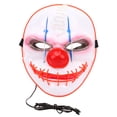 thumbnail image 3 of Máscara de purga de Halloween Ticfox 3 modos de luz LED estilo Jocker PVC detalles realistas, 3 of 14