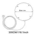 thumbnail image 4 of PPgejGEK 16in Spray Ring for Fan with 118in/3m Tube Outdoor Misting Kit 4 Brass Nozzles Patio Cooling System Garden Hose Connector for Summer Heat Relief, 4 of 8