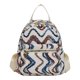 thumbnail image 1 of Mini mochila para mujer Strade Fareast Limited Bolso de viaje Raya colorida, 1 of 5