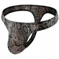 thumbnail image 1 of Men's Leopard Print Thong G-string Underwear Tw, 1 of 3