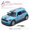 thumbnail image 1 of 1:32 Mini Cooper Classic car Alloy Model Diecast Metal Car Vehicles Model Simulation Miniature Scale Kids Toys Gift Blue With box, 1 of 5