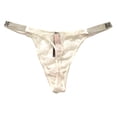 thumbnail image 2 of Victoria's Secret Very Sexy Bridal Shine Rhinestone Strap Thong Panty White Lace Size X-Large NWT, 2 of 3