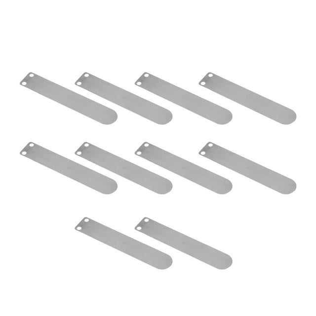 10Pcs Air Compressor Valve Plate Air Compressor Reed Valve Kit Cylinder Head Base Valve Plates Tongue Shape Cast Iron Intake and Exhaust Accessories