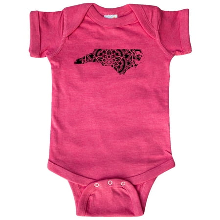 

Inktastic North Carolina Silhouette Mandala Gift Baby Boy or Baby Girl Bodysuit