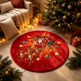 thumbnail image 6 of Santa Claus Christmas Carpet, Holiday Accent Rug, Soft Decorative Floor Mat, Seasonal Table And Sofa Area Carpet For Living Room Bedroom Entryway Festive Home Decor, 6 of 6