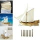 thumbnail image 4 of Maqueta de velero de madera a escala 1/80. Kits de construcción de maquetas para decoración de escritorio. Cañón de bronce 8 piezas, 4 of 9
