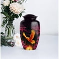 thumbnail image 5 of Phoenix Funeral Cremation Urns For Adult Ashes Women - Pink Flowers Urns For Human Ashes Adult Man - 1 Large & 4 Keepsake Memorial Urn For Mother - Black Urn For Mom & Dad - 10 & 3 Inch, 5 of 7