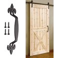 thumbnail image 2 of Black Iron Sliding Barn Door Handle with Screws SHENMO, 2 of 5