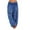 Blue, variant on Flowy Harem Pants for Women 2026 Spring Summer Floral Print Loose Fit Elastic Waist Wide Leg Boho Pants Casual Trousers