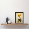 thumbnail image 2 of Cute Nursery Artwork Rabbits and Balloon Adventure Oil Painting Artwork Framed Wall Art Print A4, 2 of 5