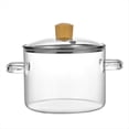 thumbnail image 1 of Ollas de Vidrio para Cocinar en la Estufa, Olla Transparente de 1.6L para Popurrí, Cacerola de Vidrio con Tapa, Utensilios de Cocina para Estufa., 1 of 5