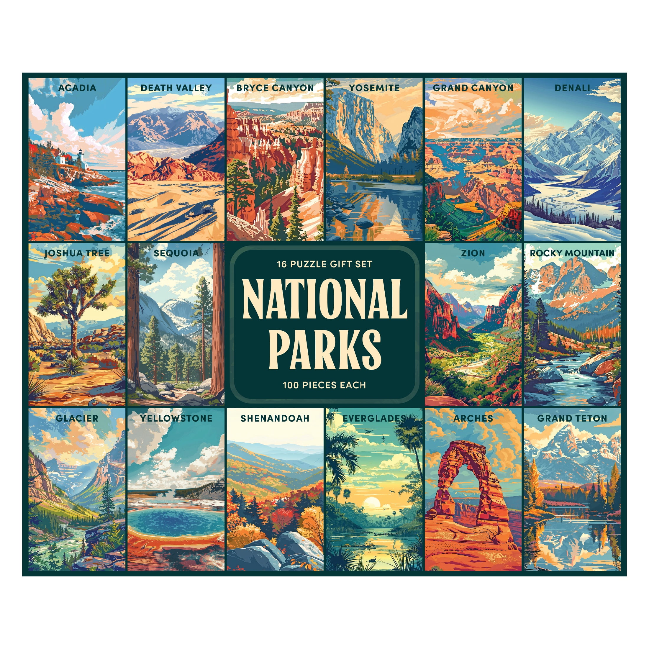 パクジュニル PARKJUNIL トレカ 5枚セット RoseArt National Parks Gift Set Adult Interlocking Puzzle