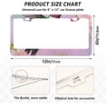 thumbnail image 2 of Coolnut Hummingbird and Cherry Blossom License Plate Frames - Universal Aluminum License Plate Covers with Screws, 2 Pack Holder Car Accessories for Front and Rear Plates Home Decor, 2 of 6