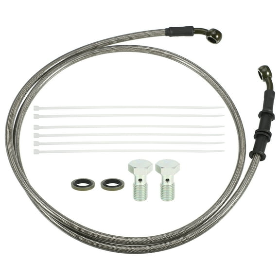 Unique Bargains 1 Set 1.4m 4.59ft Motorcycle Hydraulic Brake or Clutch Line Hose for Motorcycle Dirt Bike with Screws