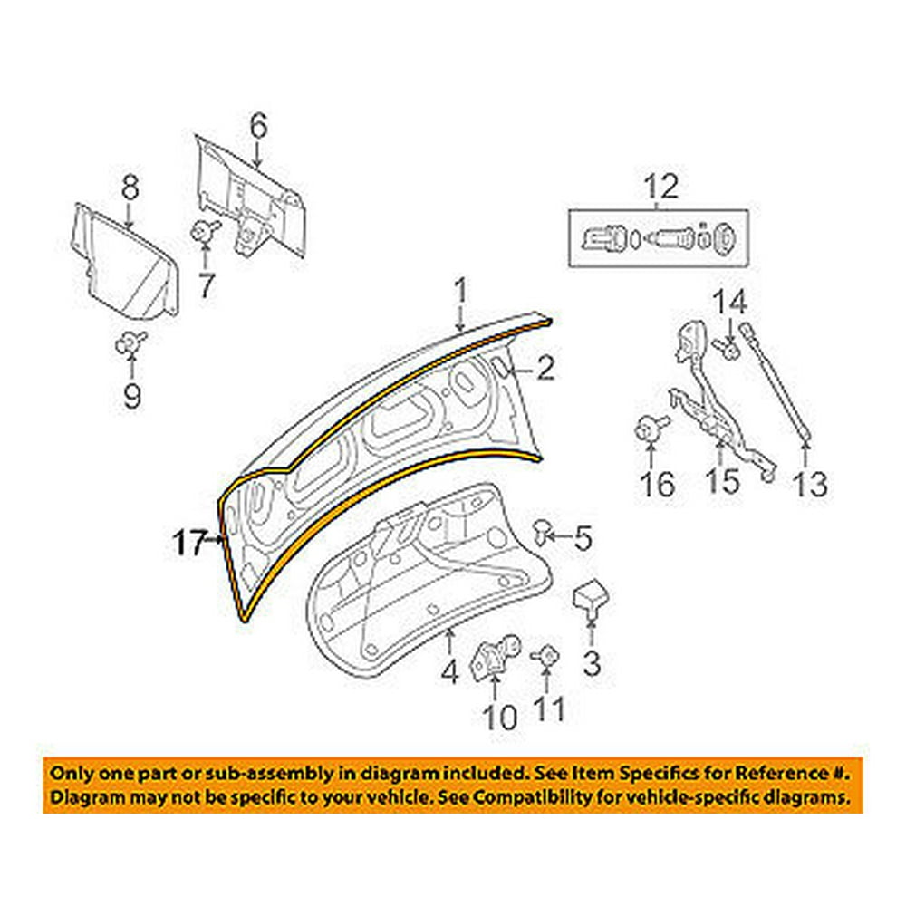 CHRYSLER OEM 0510 300 Trunk LidWeatherstrip Seal 5065173AJ Walmart