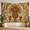 D, variant on XaaKee Bedroom Tapestry Symmetric Pottery Border Antique Textile Artwork High-Quality Polyester Tapestry Wall Hanging 60x40Inch