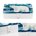 thumbnail image 4 of Polar Bear PU Leather Necklace Organizer Decorative Box with Removable Compartment Portable Necklace Holder, 4 of 6