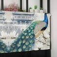 thumbnail image 6 of Elegant Peacock Valances for Windows Farmhouse Kitchen Curtains Valances Rod Pocket Valance Curtains for Kitchen Windows Vintage Attic Magnificent Feathers Window Valances for Bathroom 42"x18", 6 of 6