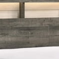 thumbnail image 3 of Ruthe Low Profile Queen Panel Bed with Built-In Lights- Ash Gray Wood, 3 of 6