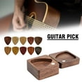 thumbnail image 3 of Guitar Pick Wooden Guitar Picks Holder Personalized Guitar Pick Case Box :ψ E2I5, 3 of 8
