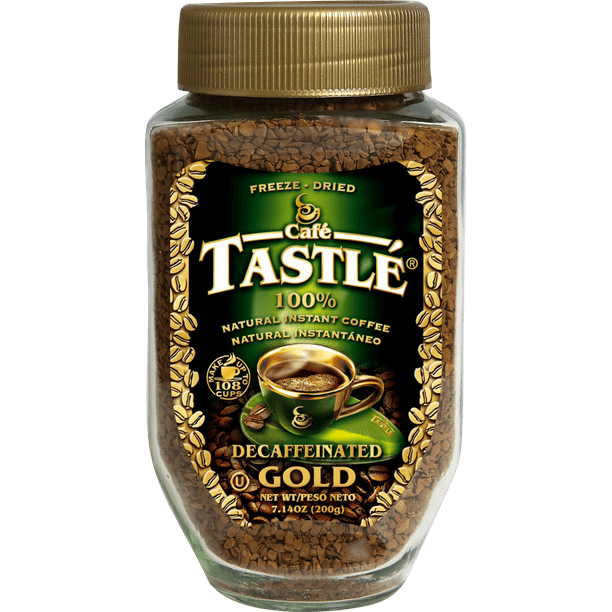 Cafe Tastle Gold Decaffeinated FreezeDried Instant Coffee
