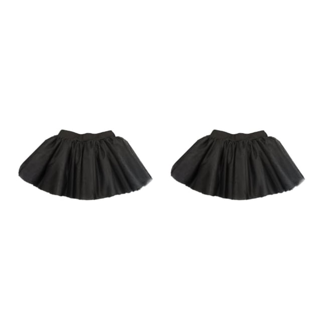 Jumpingount niña niño traje tul bailarina ballet dance dancewear tutú rendimiento carnaval fiesta vestido hilo / negro Hilo Suave/Negro XL/para 1.56-1.70 m 2piezas